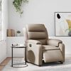 vidaXL Fauteuil verstelbaar elektrisch kunstleer cappuccinokleurig