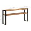 vidaXL Wandtafel 150x30x75 cm massief acaciahout