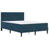 vidaXL Bedframe met matras met hoofdeinde Blauw 120 x 190 cm Fluweel