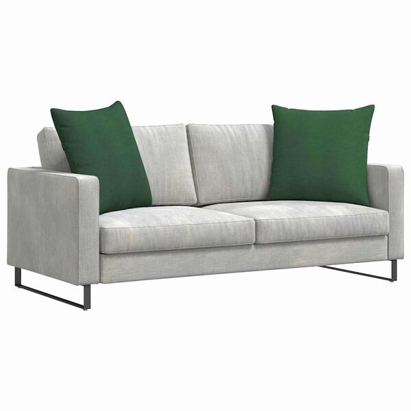 vidaXL Sofa Kussens 2 stuks Donkergroen 80 x 80 cm Cordstof