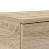 vidaXL Bedlades Sonoma Eiken 140 x 36,5 x 16,5 cm Bewerkt hout
