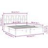 vidaXL Bedframe massief grenenhout zwart 180x200 cm