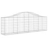 vidaXL Schanskorf gewelfd 200x30x60/80 cm gegalvaniseerd ijzer