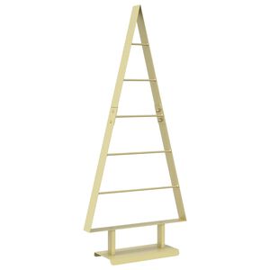vidaXL Metalen kerstboom KUOPIO 90 cm Staal Goud