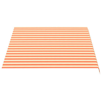 vidaXL Vervangingsdoek voor luifel 3,5x2,5 m geel en oranje