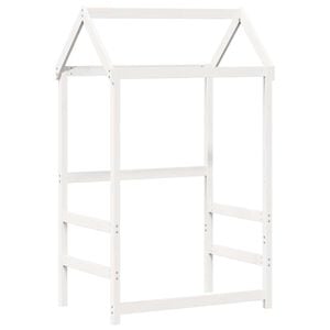 vidaXL Kinderbedhuisje 118x70x176,5 cm massief grenenhout wit
