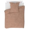vidaXL 4-delige Beddengoedset 155x200/80x80 cm fleece beige