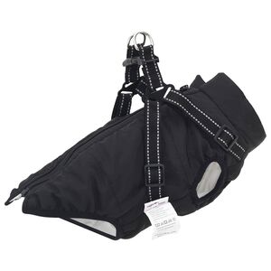 vidaXL Hondenjas Zwart L40 Fleece en polyester