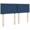 vidaXL Boxspring met matras stof blauw 140x190 cm