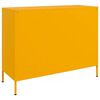 vidaXL Dressoir 100,5x39x79 cm staal mosterdgeel