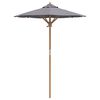 vidaXL Tuinparasol Donkergrijs &Oslash; 270 x 260 cm Bamboe