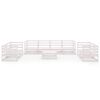 vidaXL 9-delige Loungeset massief grenenhout wit