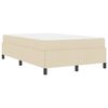 vidaXL Boxspringbed Cr&egrave;me 120 x 190 cm Stof