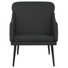 vidaXL Fauteuil 63x76x80 cm kunstleer zwart