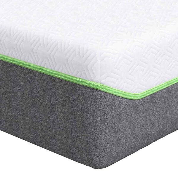vidaXL Matras Wit en Grijs 140 x 200 cm Pocketvering