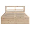 vidaXL Bedframe met hoofdbord massief grenenhout 140x190 cm