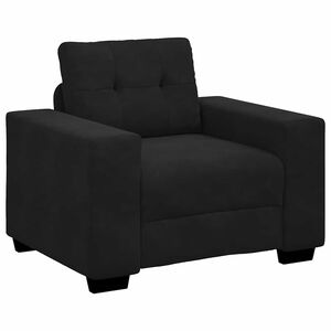 vidaXL Fauteuil 100x78x80 cm fluweel zwart