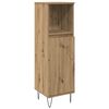 vidaXL Badkamermeubelset met plank 3 pcs Artisan Eiken Bewerkt hout