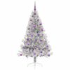 vidaXL Kunstmatig Voorverlicht Kerstboom met 300 LED Zilver 180 cm PET