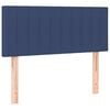 vidaXL Boxspring met matras en LED stof blauw 80x200 cm
