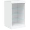 vidaXL Dressoir met LED-verlichting 283x37x67 cm wit