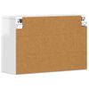 vidaXL Hangkast met plank Hoogglans wit 60 x 20 x 40 cm Bewerkt hout