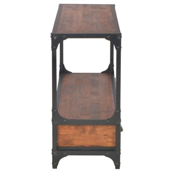 vidaXL Tv-meubel met 3 lades 120x30x60 cm massief grenenhout