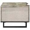vidaXL Salontafel Beige en zwart 100 x 54 x 40 cm Massief acaciahout