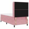 vidaXL Boxspringbed met matras met hoofdeinde Roze 90 x 200 cm Fluweel