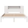 vidaXL Bed met boekenkast zonder matras grenenhout wit 140x200 cm