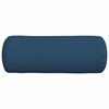 vidaXL Bolster Kussens 2 stuks Blauw Ø 25 x 70 cm Stof