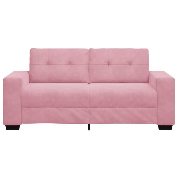 vidaXL loveseat bank roze 180x77x82 cm fluweel