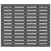vidaXL Hoofdbord wandmontage 141x3x91,5 cm massief grenenhout grijs