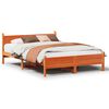 vidaXL Bedframe zonder matras massief grenenhout wasbruin 150x200 cm