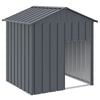 vidaXL Hondenhok met dak 117x103x123 cm gegalvaniseerd staal antraciet