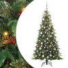 vidaXL Kunstmatige Inklapbare Kerstboom Groen 180 cm PE en PVC