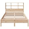 vidaXL Bed met boekenkast zonder matras massief grenenhout 120x190 cm