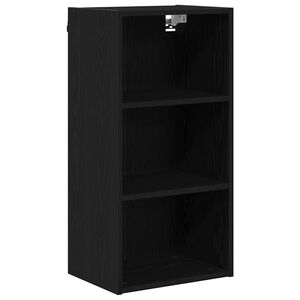 vidaXL Hangkast Zwart Eiken 40 x 29,5 x 80 cm Bewerkt hout