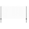 vidaXL Gelaste draadhek 10 x 1 m (B x H) PVC-Coated Staal Grijs Mesh