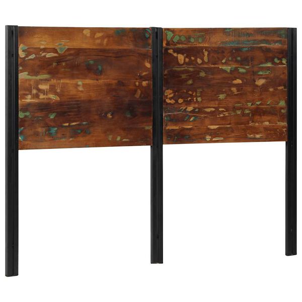 vidaXL Hoofdeinde 140 cm massief gerecycled en ijzer