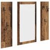 vidaXL Wandgemonteerde kapstok Oudhout 96 x 1,5 x 90 cm Bewerkt hout