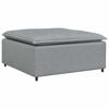vidaXL Modulaire voetenbank module 100x100x48 cm lichtgrijs