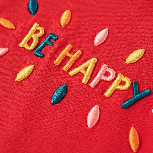 Kindershirt met lange mouwen 116 rood