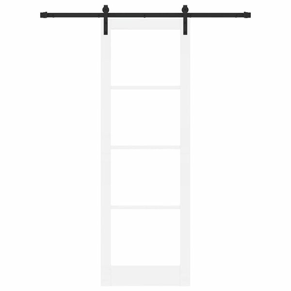 vidaXL Schuifdeur ORKDAL Wit en zwart 78 x 232 cm