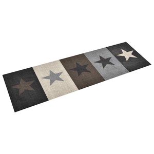 vidaXL Keukenmat wasbaar Star 45x150 cm