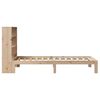vidaXL Bed met boekenkast zonder matras massief grenenhout 90x190 cm