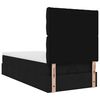 vidaXL Ottoman bed met matras en LED's 90x190cm stof zwart