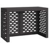 vidaXL Airconditioner hoes Zwart 100 x 50 x 70 cm Staal