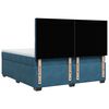 vidaXL Boxspring met matras fluweel blauw 180x200 cm