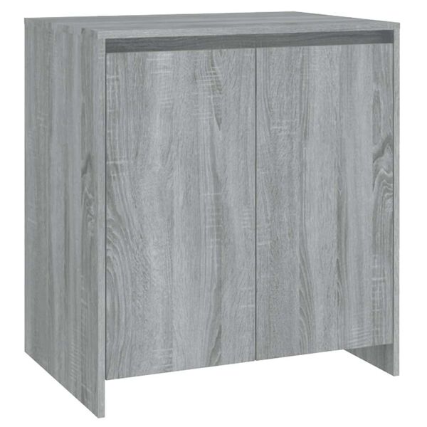 vidaXL Dressoir 70x41x75 cm bewerkt hout grijs sonoma eikenkleurig